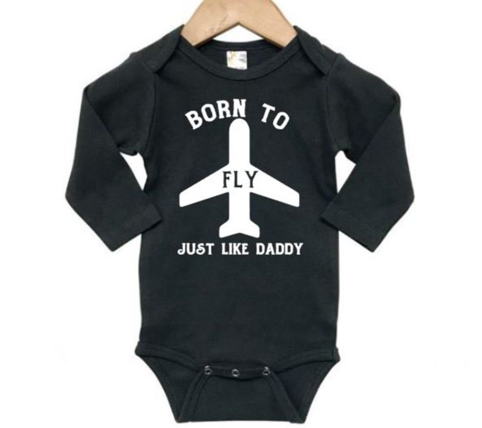 Airplane Onesie Born to Fly Like Daddy Pilot Onesie Pilot Etsy