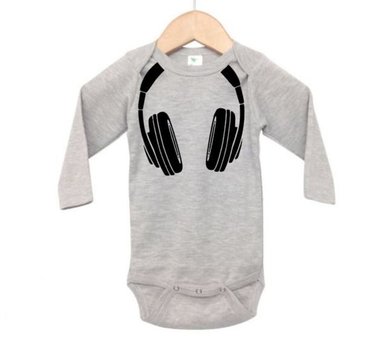 Baby DJ Outfit Headphones Infant DJ Onesie Baby DJ Etsy