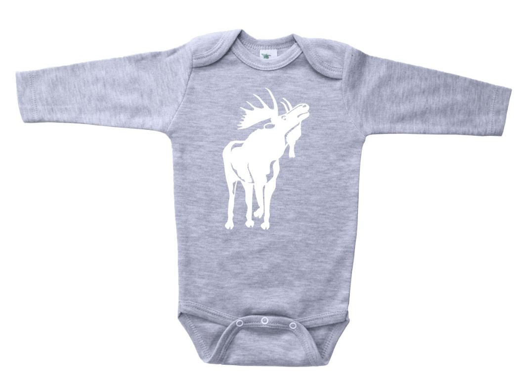 Moose Baby Onesie Moose Moose Outfit for Newborn Infant Etsy