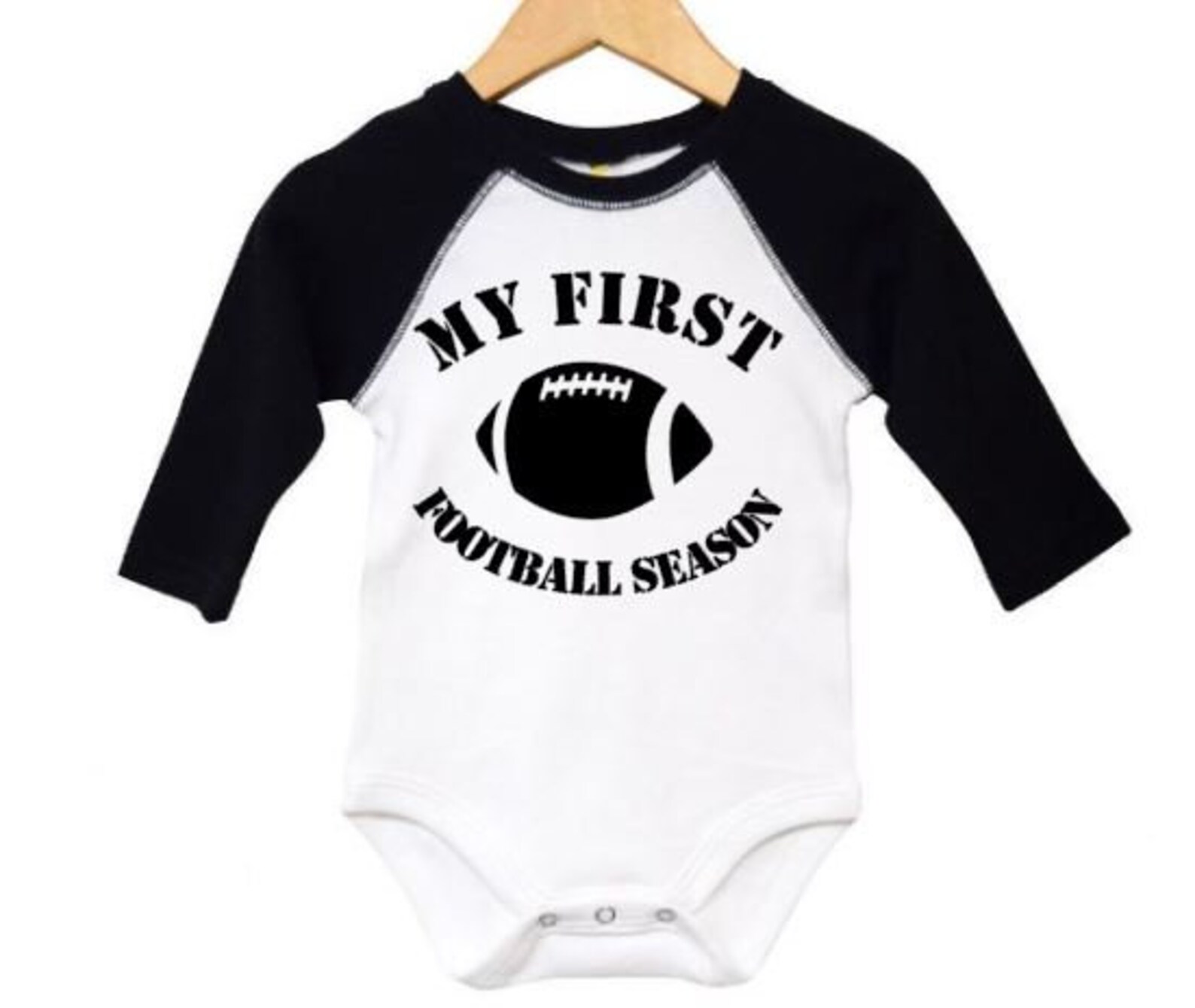 Football Onesie My First Football Season Football Bodysuit Etsy