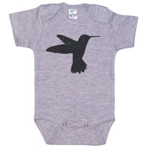 LittleHorn Hummingbird Watercolor Graffiti Infant Custom Boutique...