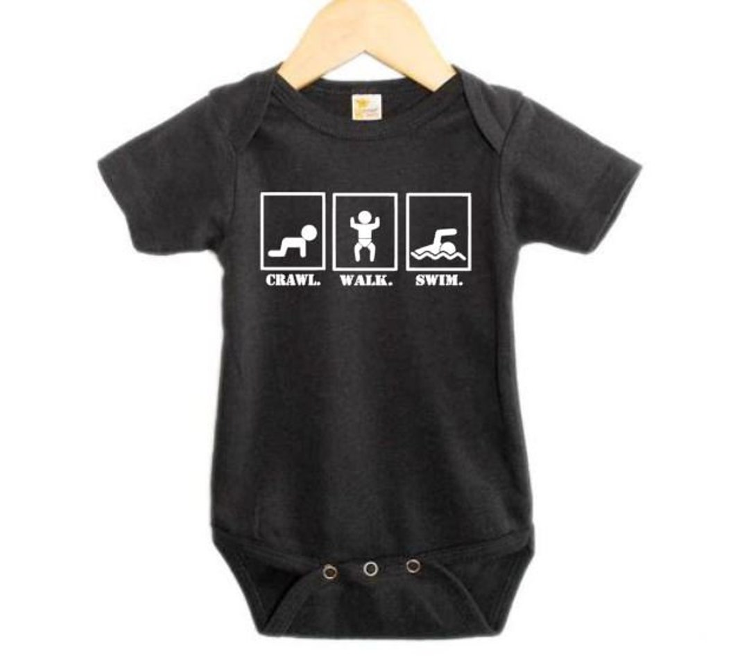 Swimming Onesie Crawl Walk Swim Baby Swimming Outfit Baby Etsy