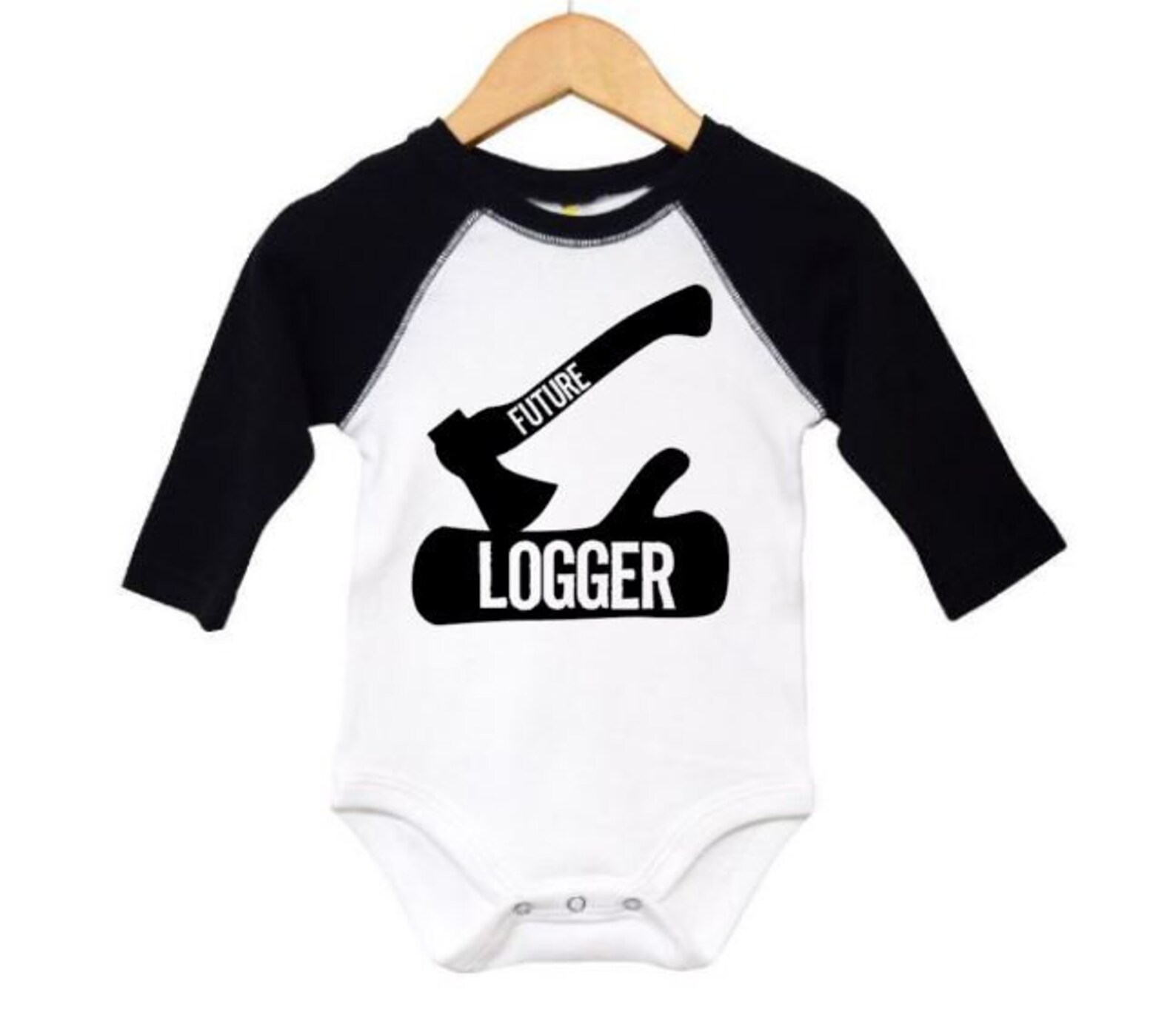 Logger Onesie Logger Bodysuit Future Logger Lumberjack Etsy