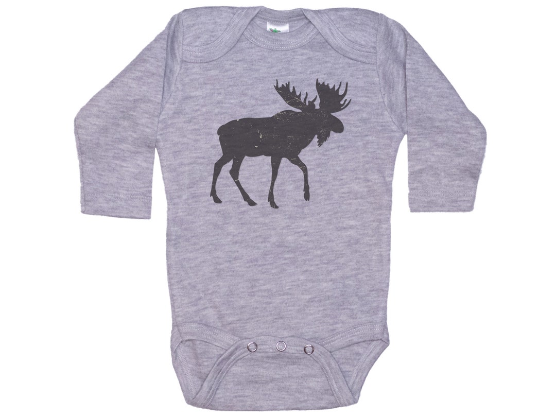 Moose Baby Onesie Moose Moose Outfit for Newborn Infant Etsy