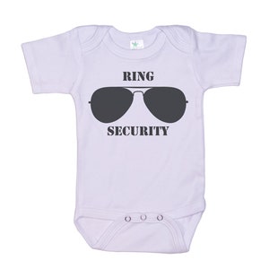 Ring Security Baby Onesie®, Marriage, Ring Bearer Onesie®, Baby Wedding Outfit, Newborn Bodysuit, Infant Creeper, Wedding