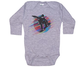 Snowboarding Onesie®, Snowboard Sun, Baby Snowboarding Outfit, Winter Sports, Skiing Onesie®, Future Snowboarder, Baby Shower Gift, Snow