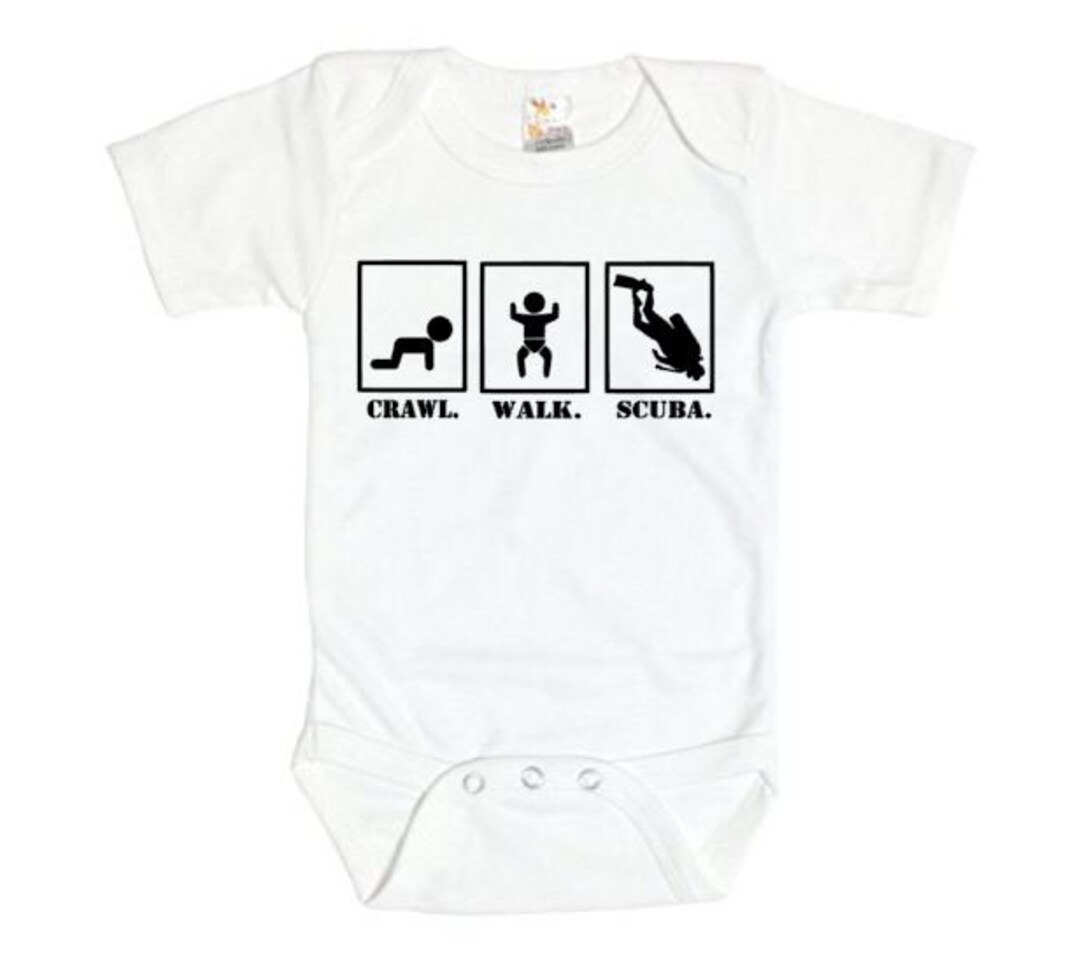 Baby Scuba Onesie Crawl Walk Scuba Scuba Diving Baby Etsy
