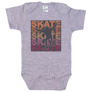 Skateboard Onesie®, Skate Skate Skate, Baby Skateboarding Onesie®, Skateboard Bodysuit, Skater Baby, Future Skater, Baby Gift, Skater Baby