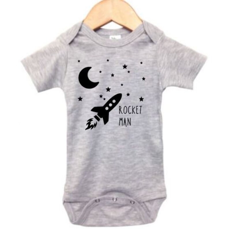 Rocket Man Onesie Space Baby Astronaut Baby Baby Shower Etsy