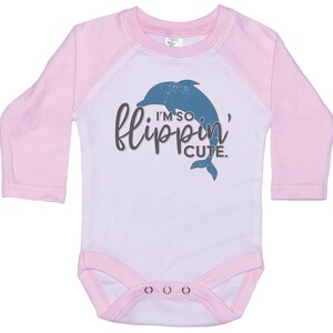 Dolphin Onesie®, Porpoise Onesie®, I'm So Flippin' Cute, Baby Dolphin Outfit, Dolphin Bodysuit, Sublimated Design, Porpoise Bodysuit image 5