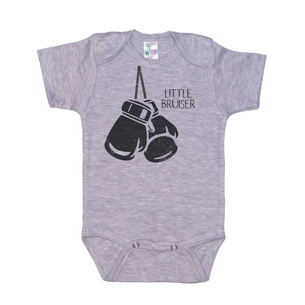 Boxing Onesie®, Little Bruiser, Boxing Bodysuit, Boxing Romper, Funny Baby Onesie®, Boxing Creeper, Newborn Boxing, Infant Boxing Outfit