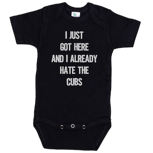 Cardinals Onesie®, I Just Got Here And I Already Hate The Cubs, Baby Cardinals Outfit, St. Louis Onesie®, St. Louis Baseball, Rivals