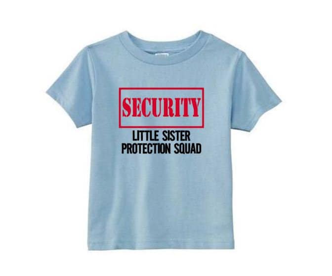 Toddler Big Brother T Security Little Sister Protection | Etsy