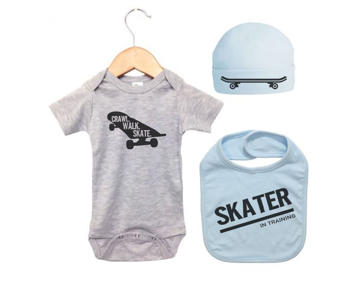 Baby Skateboard Outfit Skateboard Bundle Skateboard Onesie Etsy