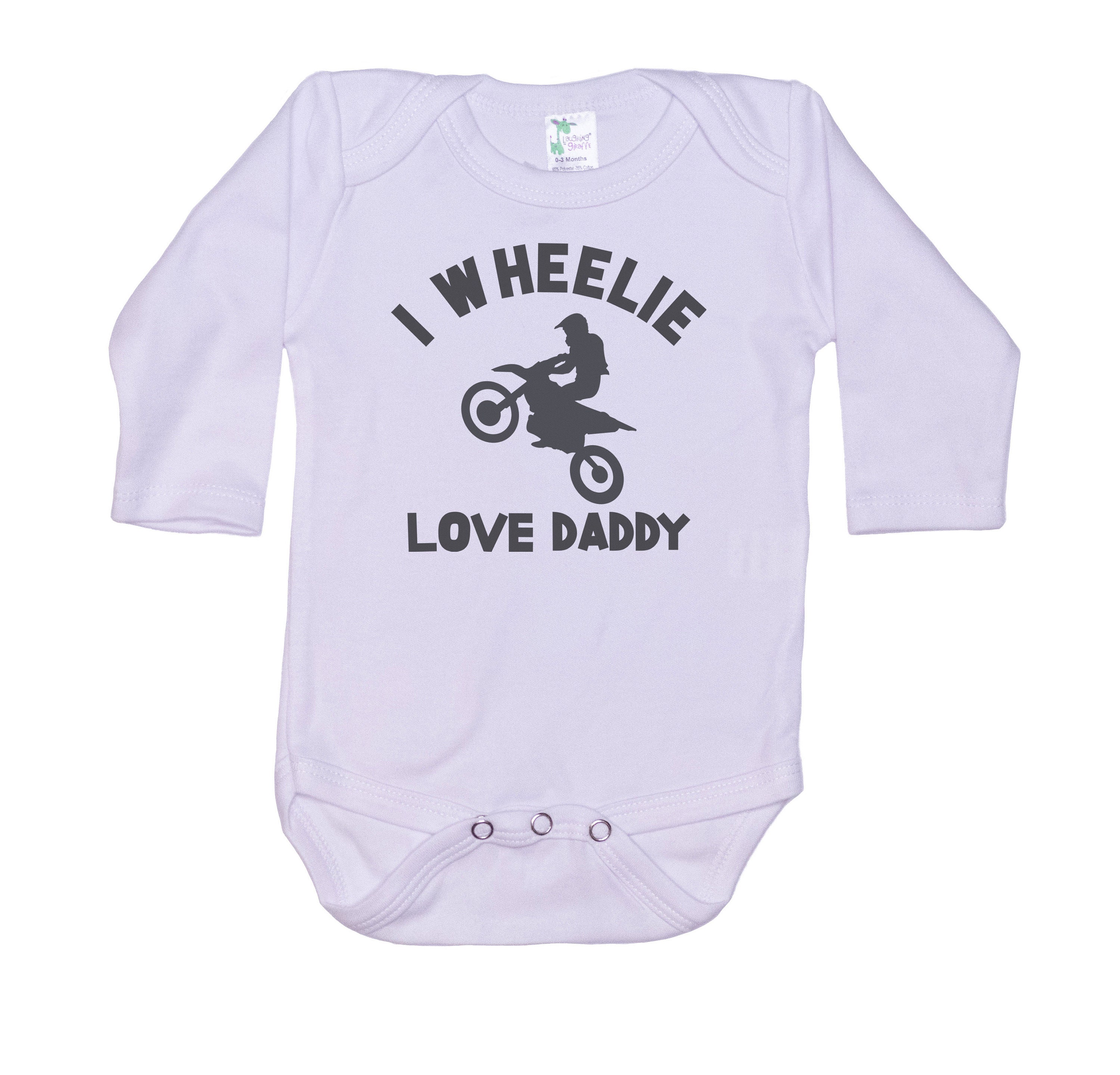 Motorcycle Onezy Motocross Onesie®, I Wheelie Love Daddy, Dirt Bike Onesie®, Dirt Bike ...