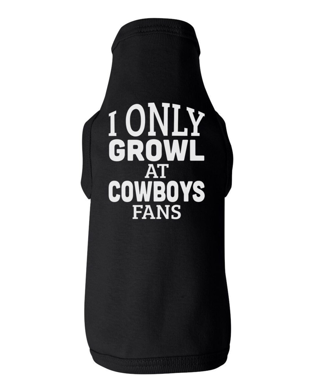 Eagles Dog Shirt, I Only Growl at Cowboys Fans, Sports Dog Shirt