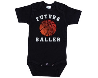 Basketball Onesie®, Future Baller, Basketball Bodysuit, Baby Basketball Outfit, Newborn Basketball, Baby Shower Gift, Baby Announcement,
