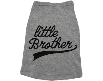 Little Brother Dog Shirt, Little Brother Established, Lil Bro Dog Shirt, Brother Dog, Puppy Clothes, Boy Dog Shirt, Little Bro Dog Tee