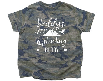 Kids Hunting Shirt, Daddy's Little Hunting Buddy, Toddler Hunting Shirt, Children's Hunting Apparel, Hunting And Fishing, Youth Hunting