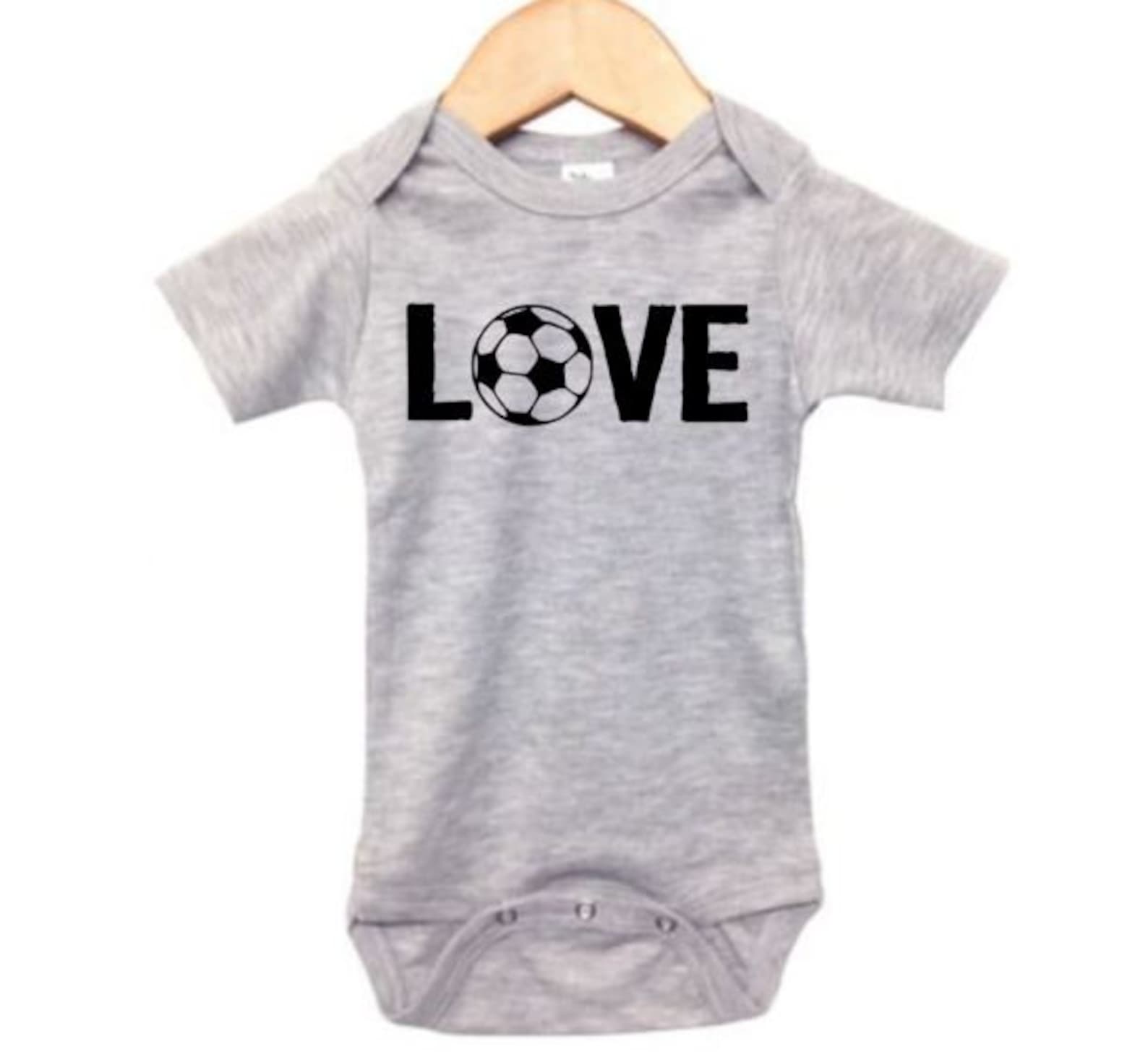 Baby Soccer Onesie Love Soccer Soccer Baby Futbol Onesie Etsy