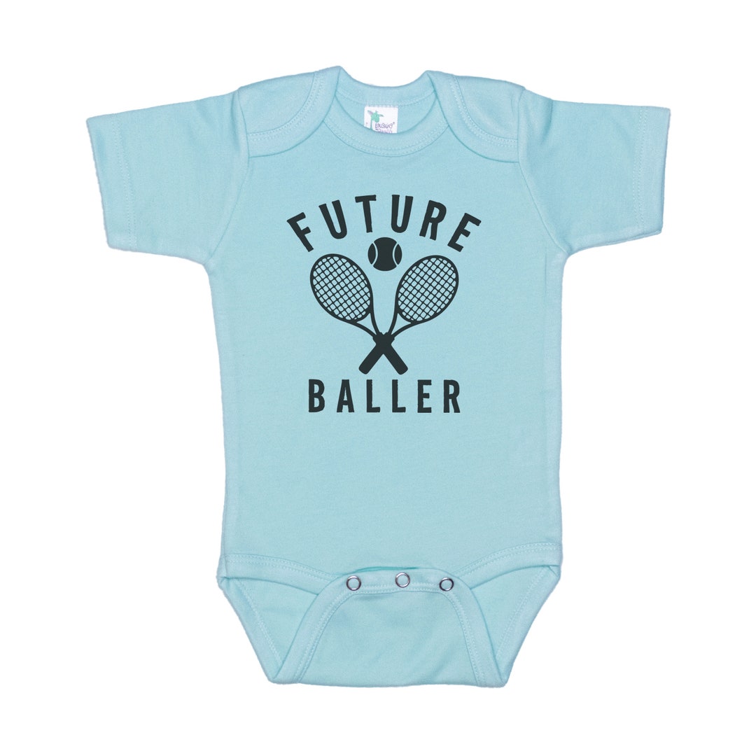 Baby Tennis Outfit, Future Baller, Baby Announcement, Baby Shower Gift