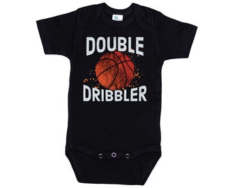 Basketball Onesie®, Double Dribbler, Newborn Basketball Outfit, Baby Basketball Onesie®, Newborn Basketball, Basketball Bodysuit
