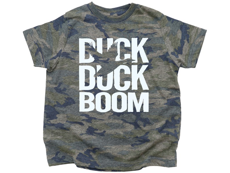 Toddler Duck Hunting Shirt, Duck Duck Boom, Duck Hunting, Kid's Hunting Shirt, Youth Hunting, Kids Ducking Hunting Shirt, Waterfowl Shirt Camo