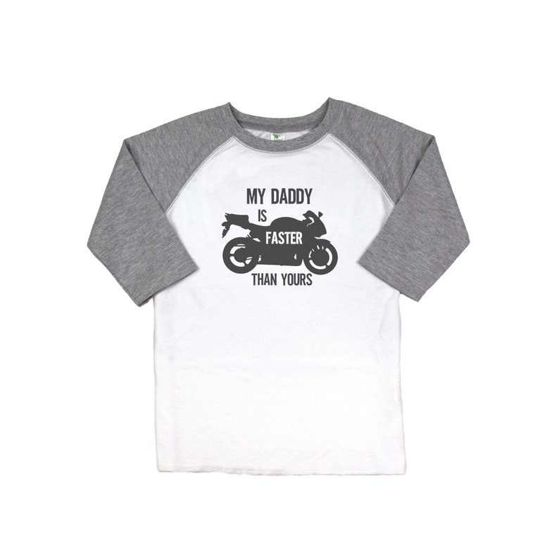 Kids Motorcycle Shirt My Daddy is Faster Than Yours Street Etsy
