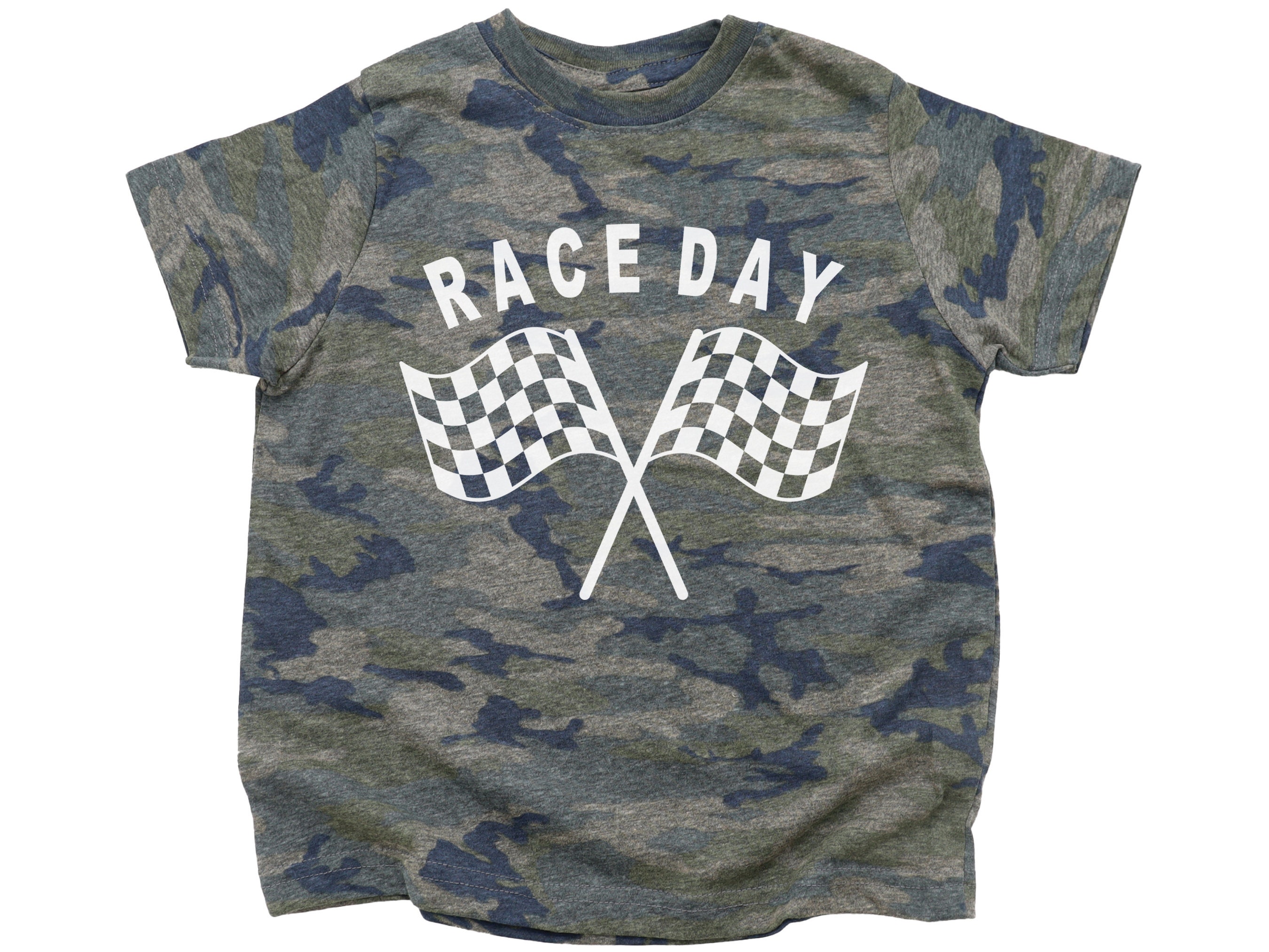 Race Day T-Shirt - Checkered Flags Race Day T-Shirt - Checkered Flags