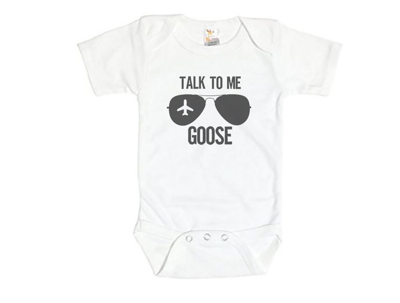 Talk To Me Goose Onesie Talk To Me Goose Cute Baby Onesie Etsy