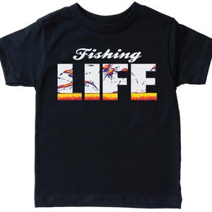 Toddler Fishing Shirt, Fishing Life, Hunting And Fishing, Kid's Fishing Tee, Fishing Apparel, Toddler Fishing, Fishing Tshirt, Fish, Toddler