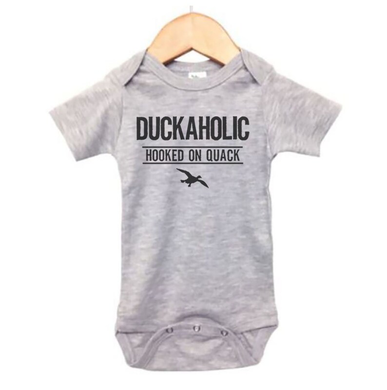 Duck Hunting Onesie Duckaholic Waterfowl Onesie Baby Etsy