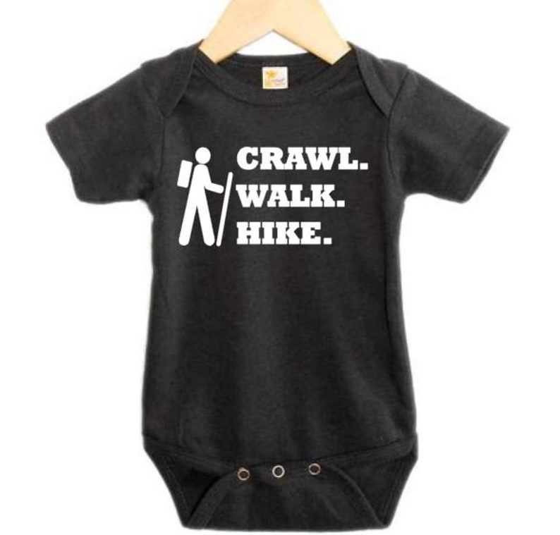 Baby Hiking Onesie Crawl Walk Hike Hiking Onesie Hiking Etsy