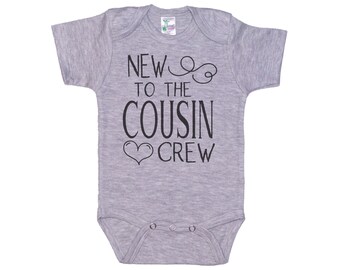 New To The Cousin Crew Onesie®, Cousin Onesie®, Cousin Bodysuit, Baby Shower Gift, Coming Home Onesie®, Cousin Romper, Baby Cousin Outfit