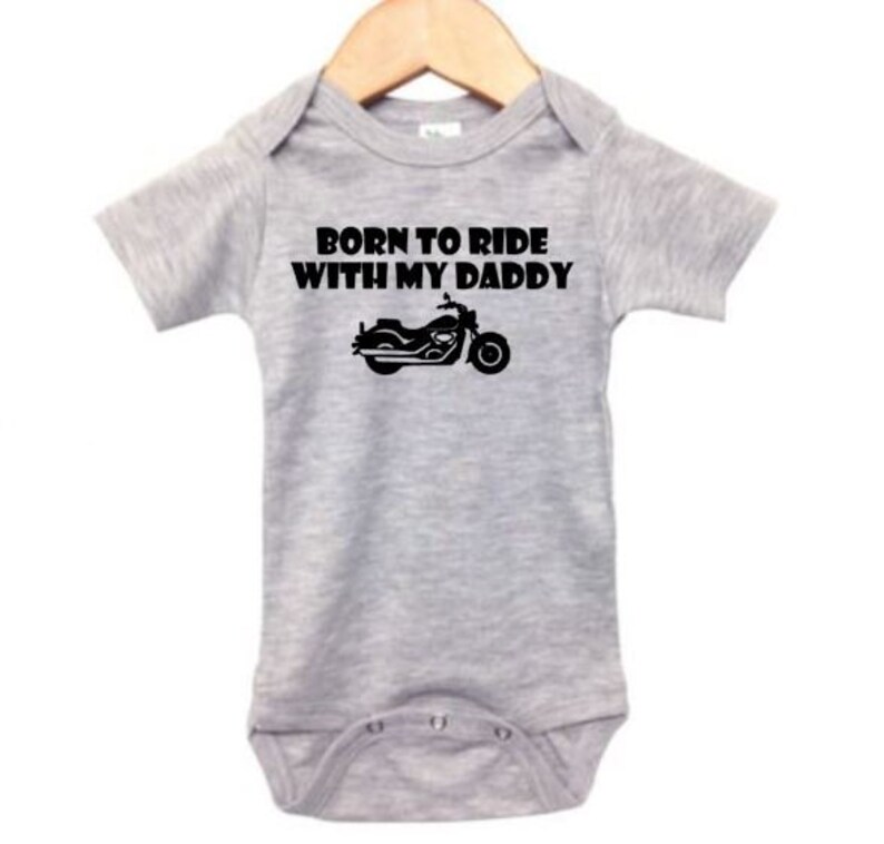 Motorcycle Baby Onesie Born to Ride With My Daddy Motorcycle - Etsy