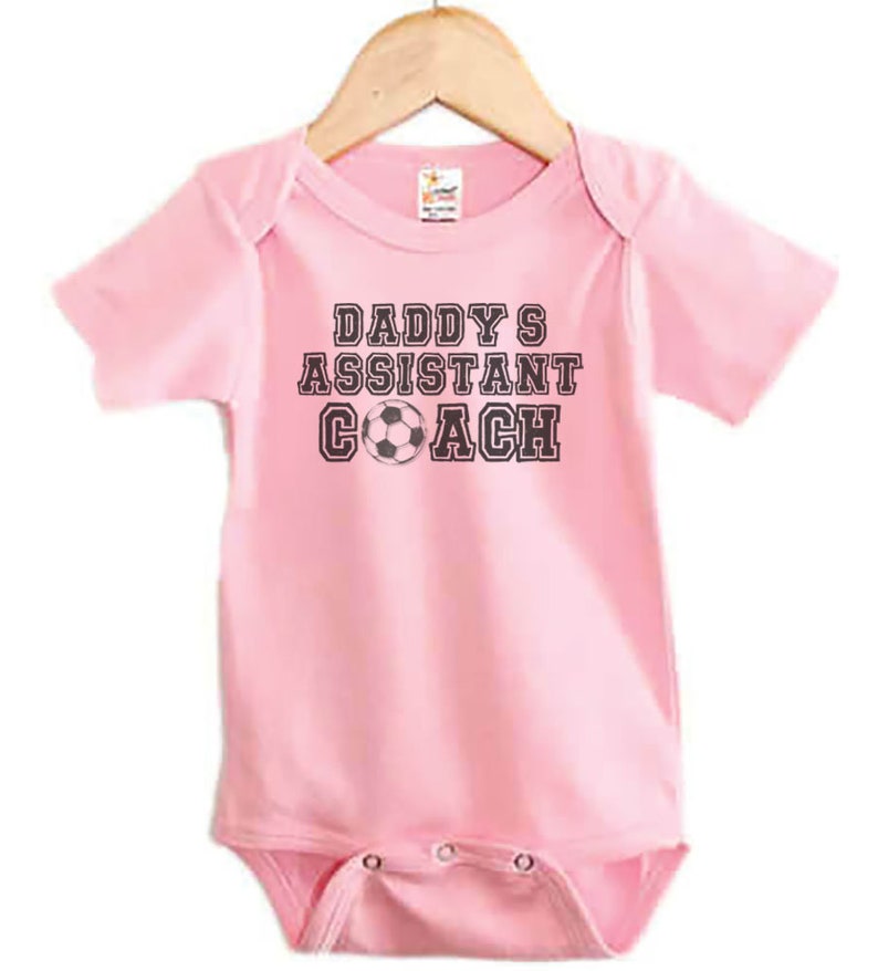 Soccer Onesie Daddy's Assistant Coach Baby Soccer Etsy