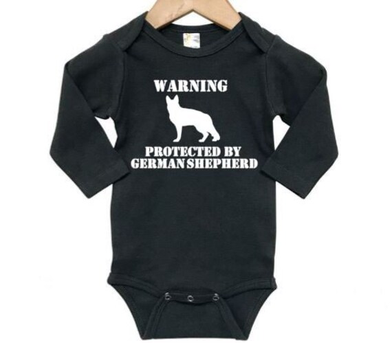 german shepherd baby onesie