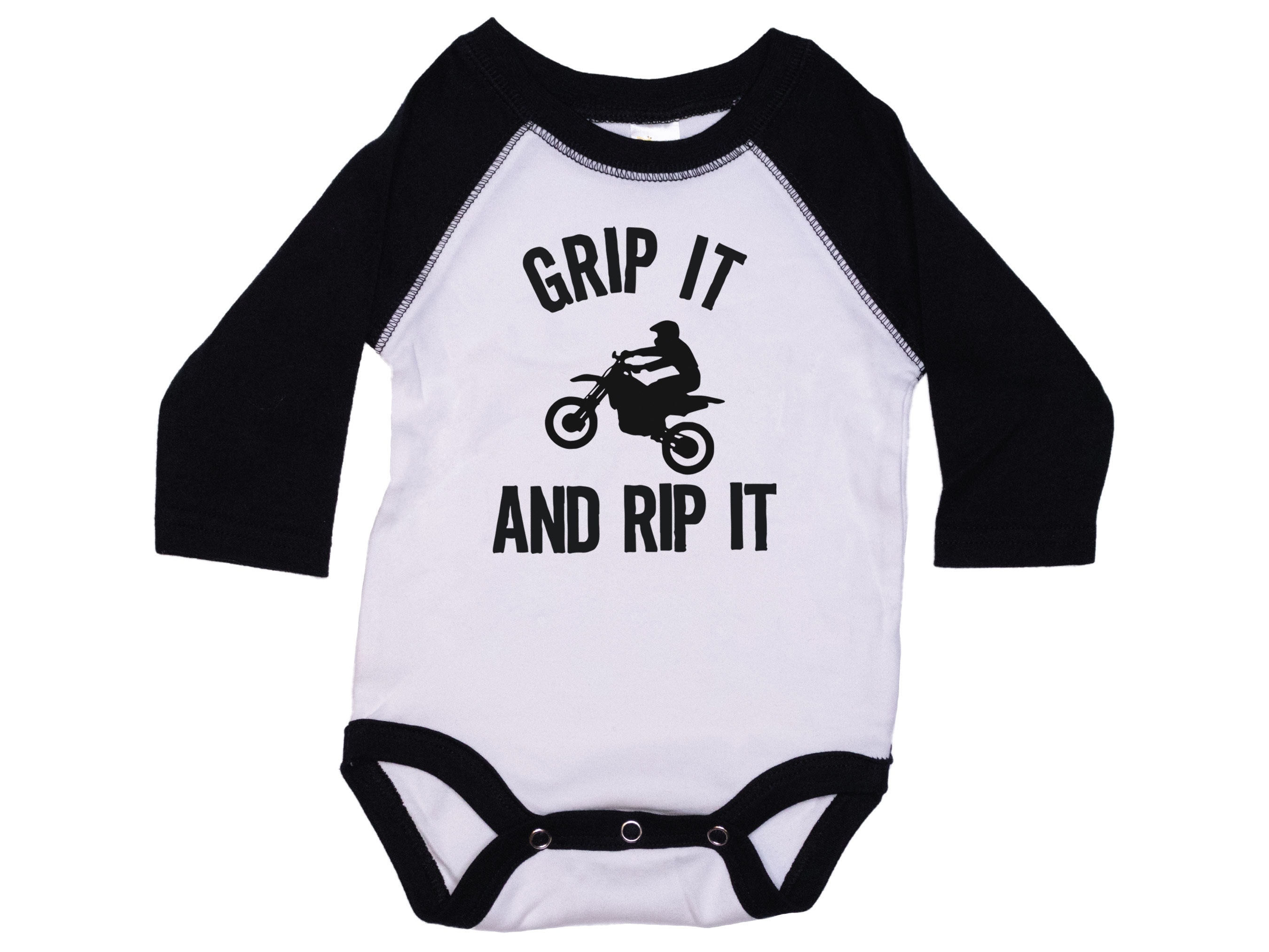 Motocross Onesie®, Grip It and Rip It, Dirt Bike Baby Onesie®, Raglan  Bodysuit, Dirt Bike Romper, Motocross Apparel, Baby Dirt Bike -  Canada