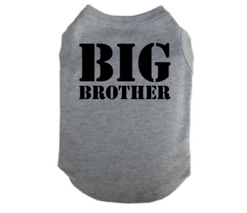 Big Brother Dog Shirt Big Brother Puppy T Big Brother Etsy