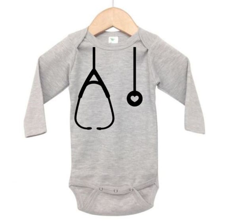 Stethoscope Onesie Baby Doctor Onesie Nurse Bodysuit Baby Etsy