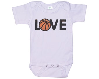 Baby Basketball Onesie®, Love Basketball, Basketball Baby, Basketball Onesie®, Basketball Bodysuit, Bball Onesie®, Newborn Basketball Outfit