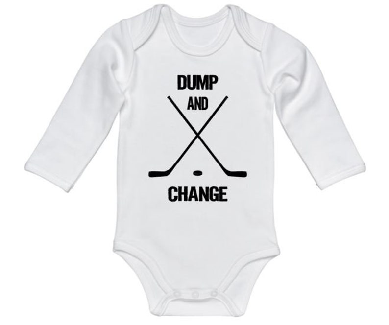 Hockey Onesie Dump and Change Hockey Raglan Onesie Hockey - Etsy