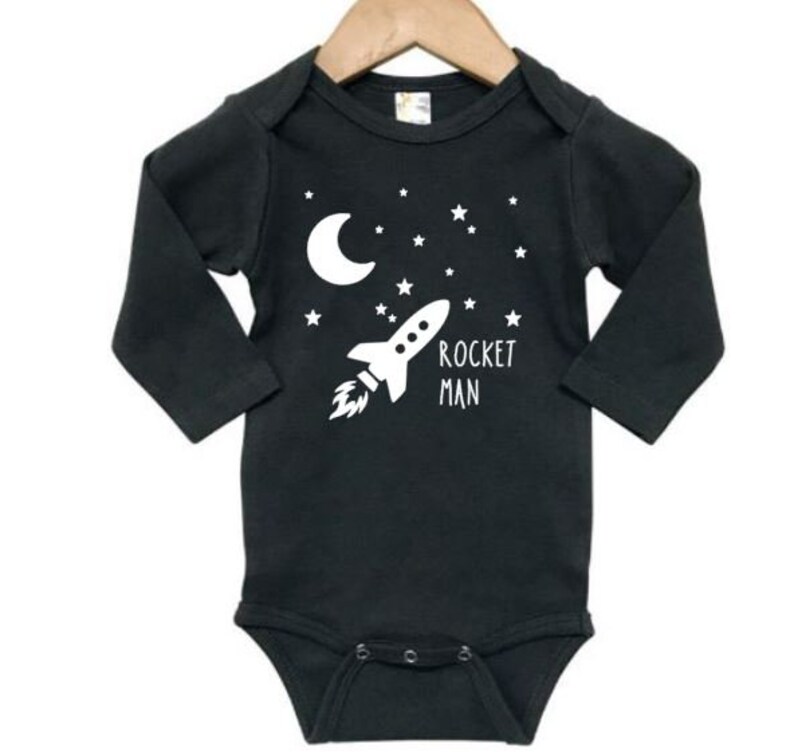 Rocket Man Onesie Space Baby Astronaut Baby Baby Shower Etsy