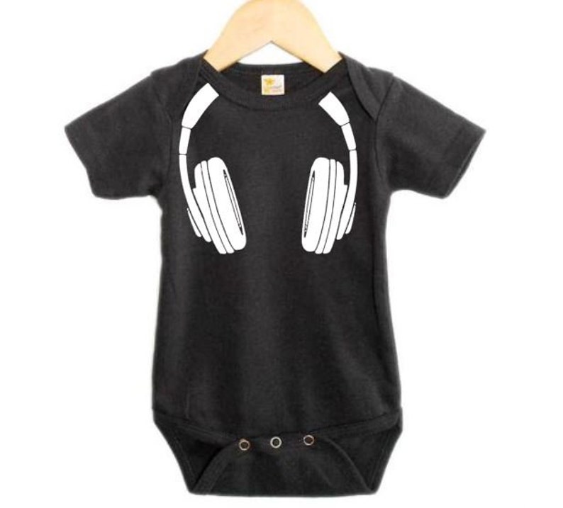 Baby DJ Outfit Headphones Infant DJ Onesie Baby DJ Etsy