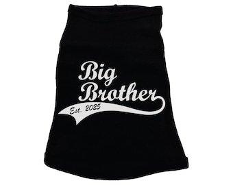 Big Brother Dog Shirt, Big Brother Established, Baby Announcement, Big Bro Dog Shirt, Baby Announcement Dog Shirt, Big Brother Puppy T, Dogs