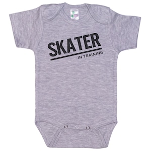 Skateboard Onesie®, Skater In Training, Baby Skateboard Outfit, Skateboarding Bodysuit, Infant Skating Romper, Baby Shower, Raglan, Newborn
