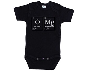 OMG Onesie®, Periodic Table, Science Teacher Onesie®, Baby Shower Gift, Gift For Baby, Science Baby, Funny Baby Outfit, Science Apparel