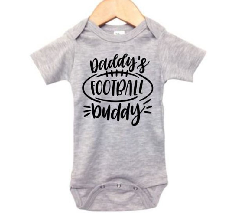 Football Onesie Daddy's Football Buddy Baby Football Etsy