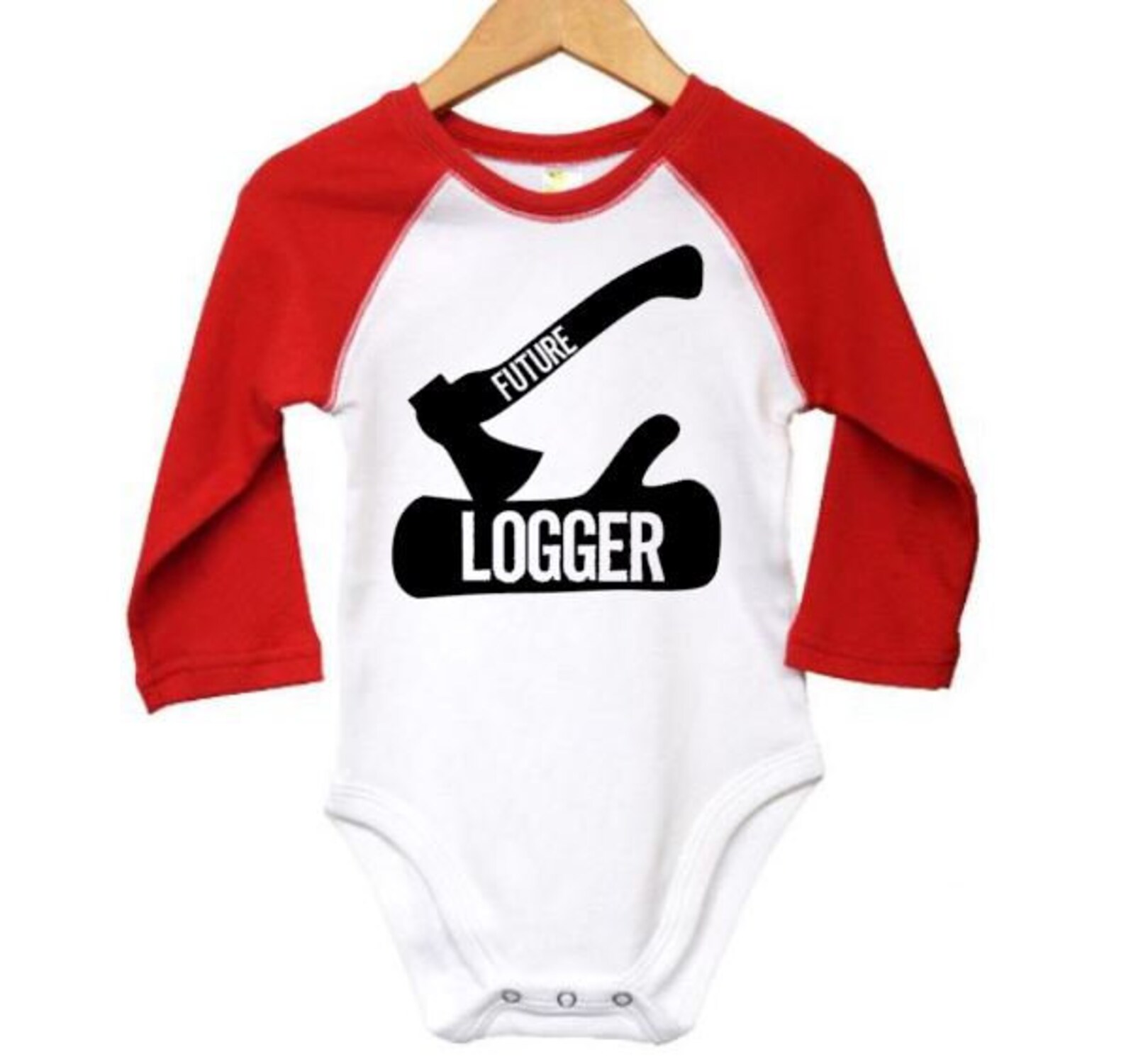 Logger Onesie Logger Bodysuit Future Logger Lumberjack Etsy