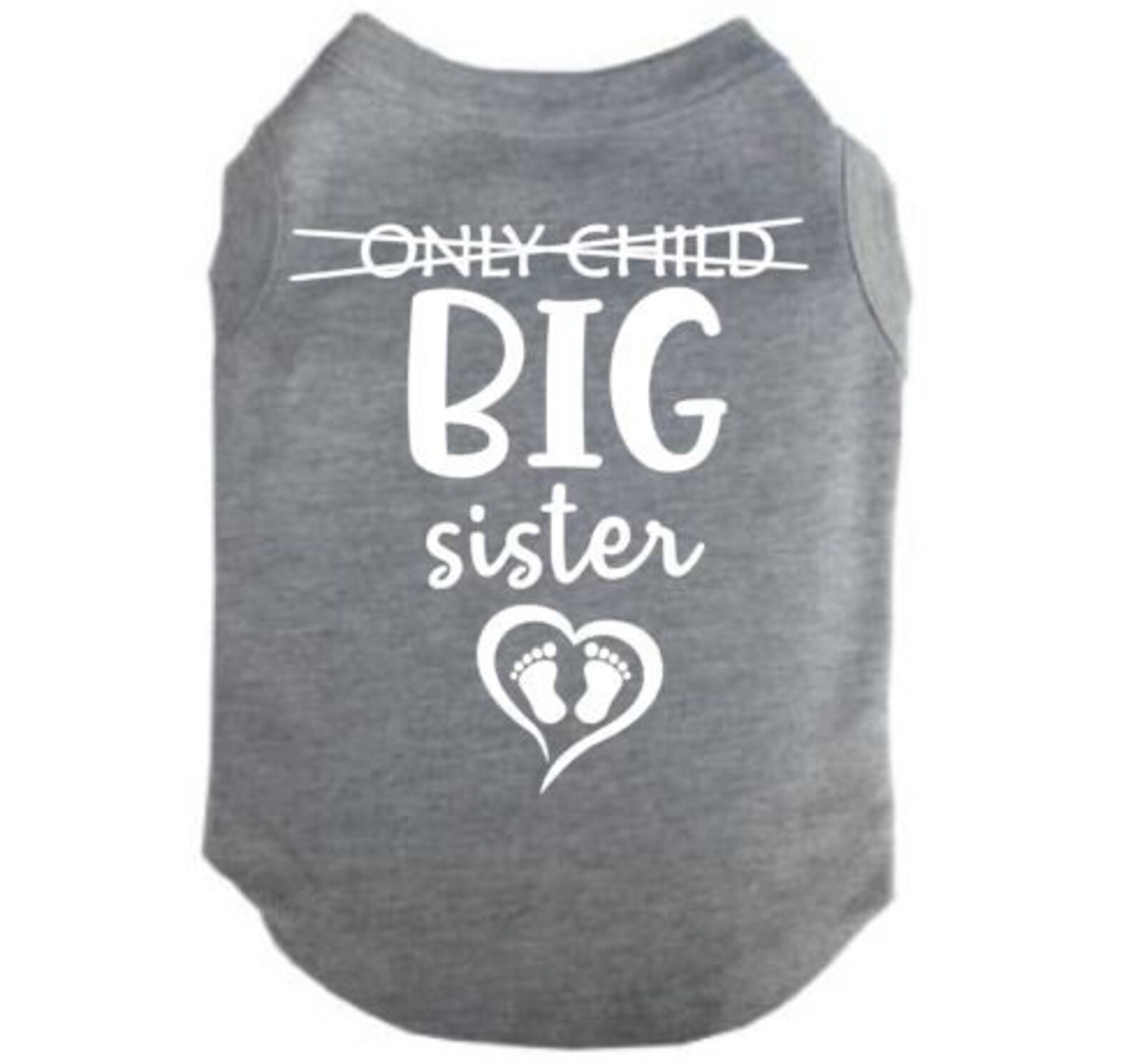 Big Sister Dog Shirt Only Child Big Sister Baby Etsy